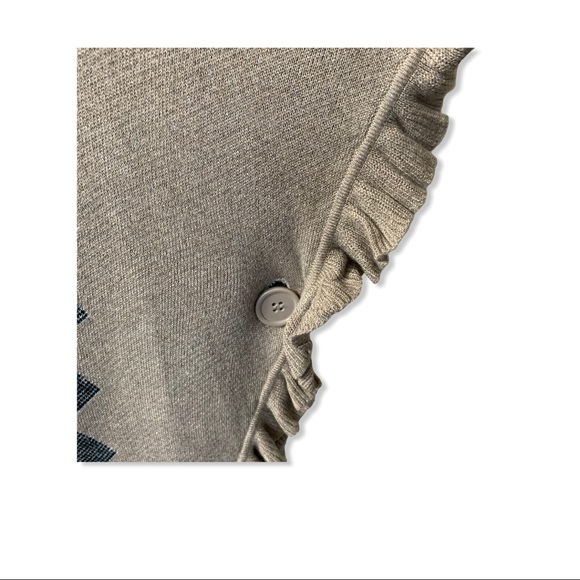 Joseph  A. Cawl Collar Ponchó Button… - Picture 6 of 9